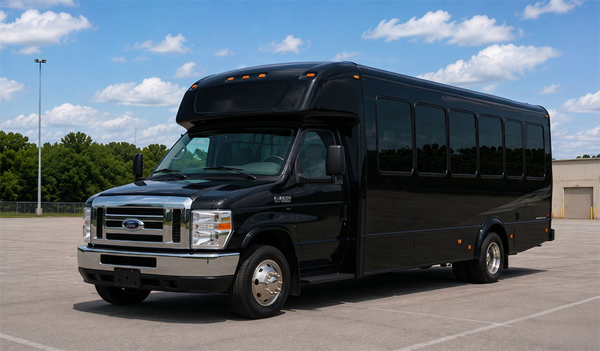 20-passenger minibus for charter in Flower Mound, TX