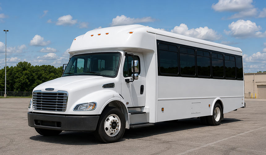 25-passenger minibus for charter in Flower Mound, TX