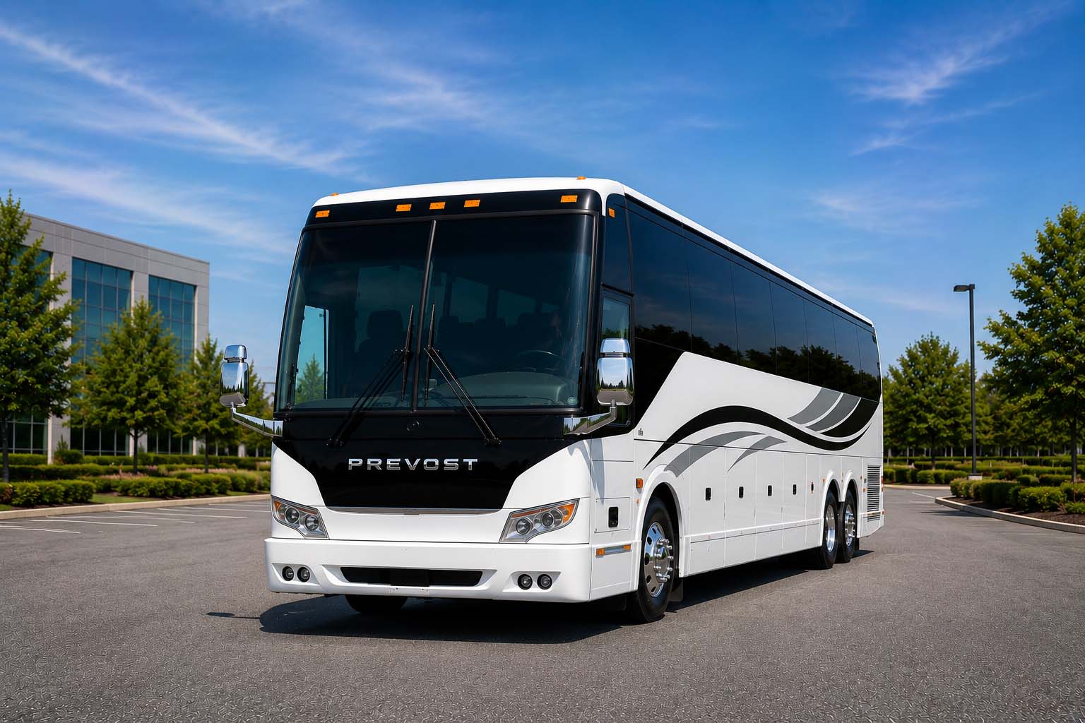 Charter bus rental in Flower Mound, TX